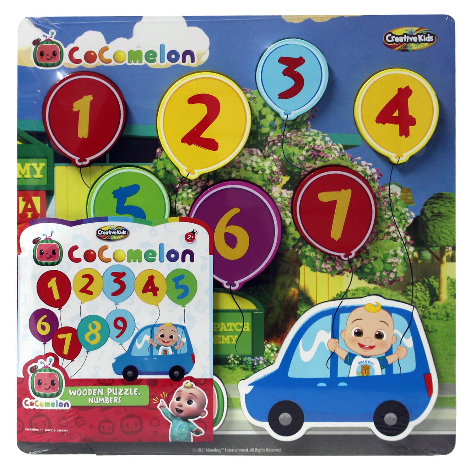 Cocomelon Wooden Numbers Learning Jigsaw Puzzle Set