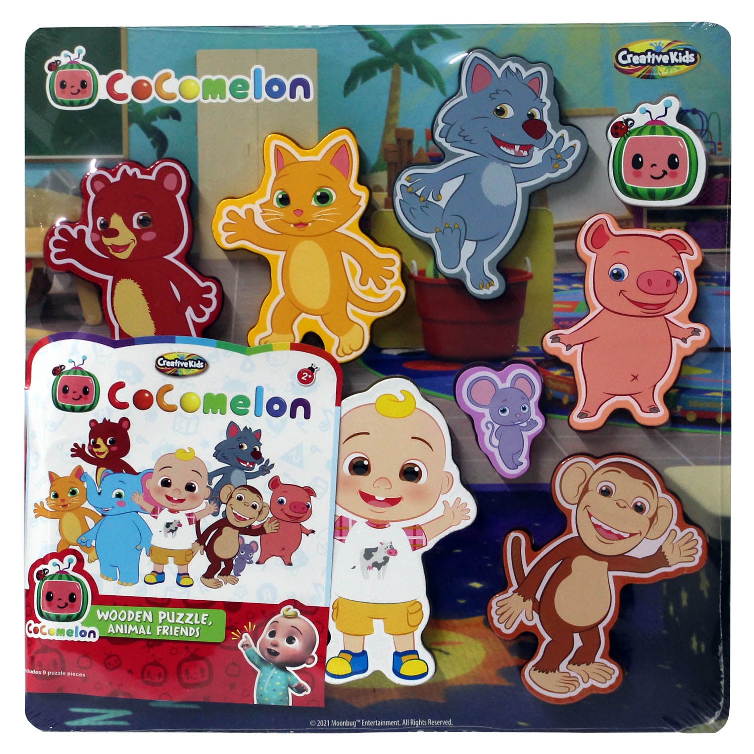 Cocomelon Wooden Animals Learning Jigsaw Puzzle Set