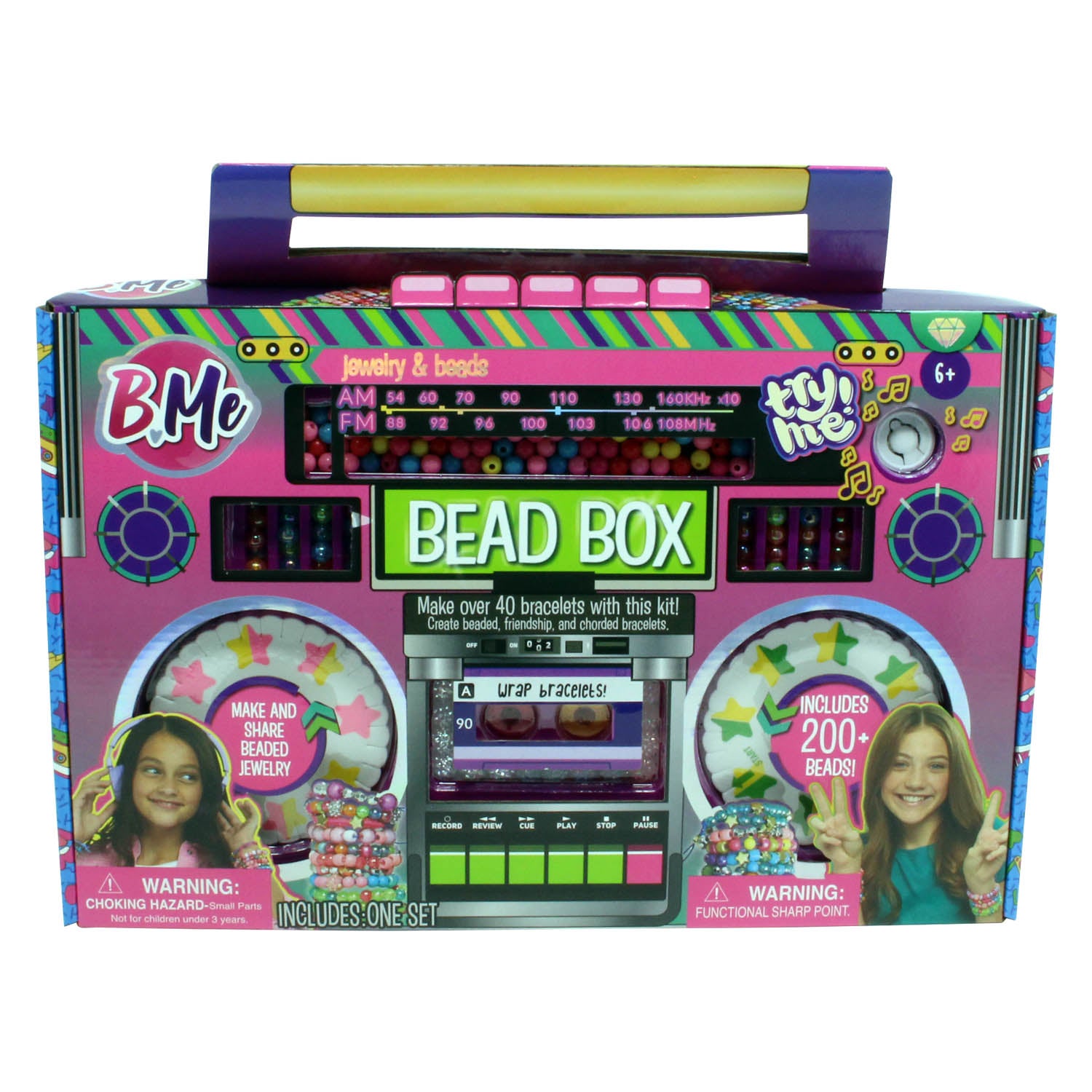 Make Your Own Bracelets Jewellery Bead Box Arts Crafts Set