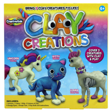 Clay Creations Sculpturing Make Your Own Figures Kids Set