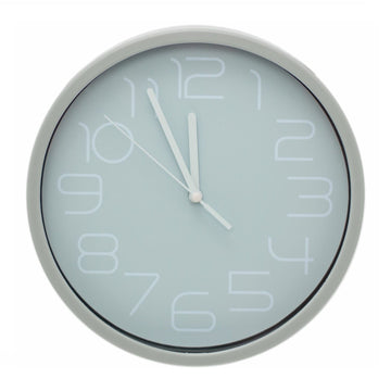 20cm Dark Grey Wall Clock