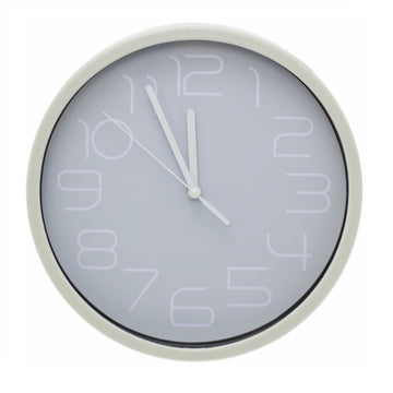 20cm Light Grey Wall Clock