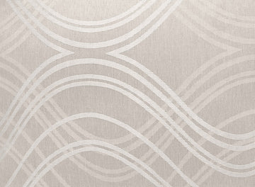 Jacquard Clarissa Waves Decorative Sofa Scatter Cushion Cover - Beige
