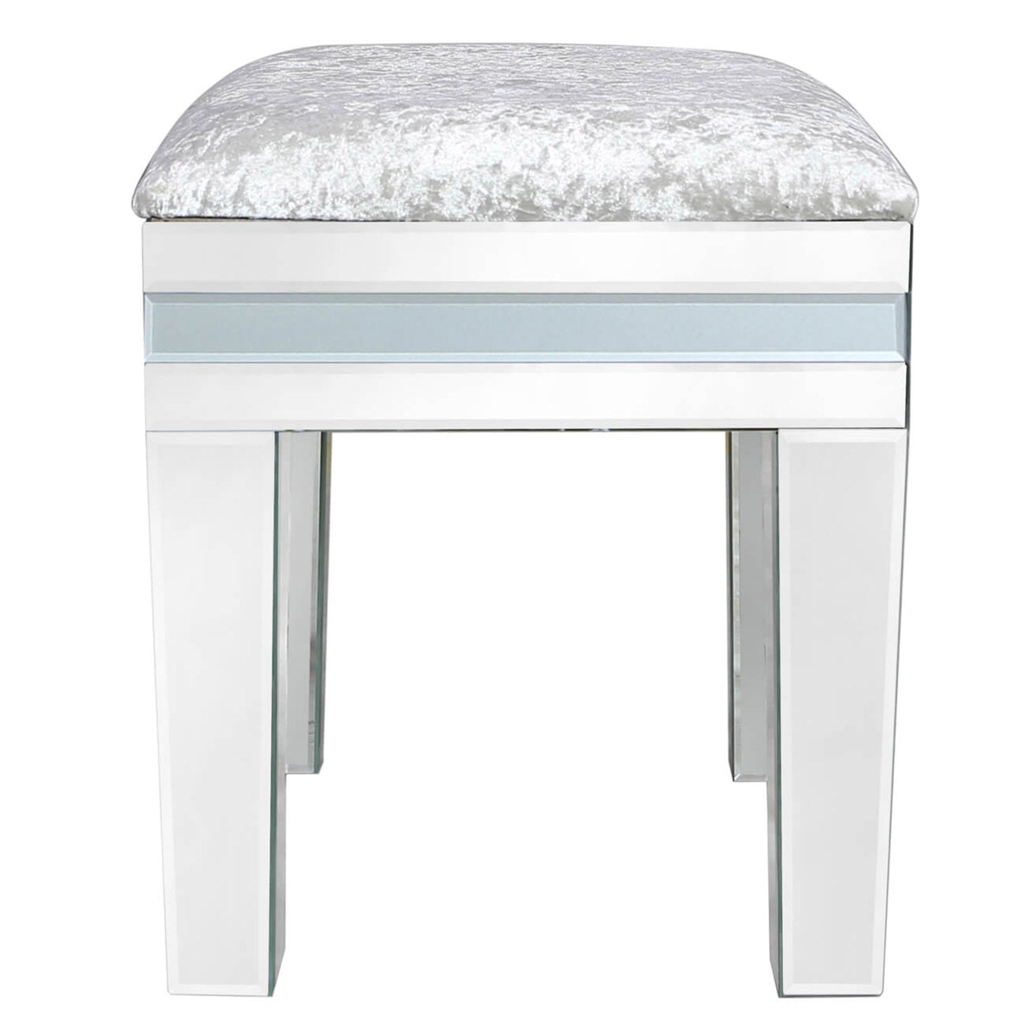 Dressing Table Mirror Stool Padded Velvet Seat