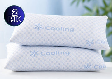 2pk Cool Memory Foam Pillows