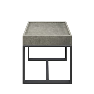 10cm Thick Strata Grey Concrete Effect Side Table