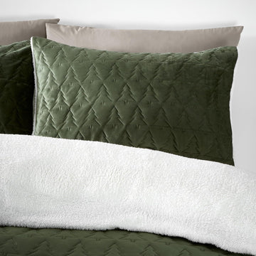 Catherine Lansfield Tree Duvet Cover Set, Double, Green