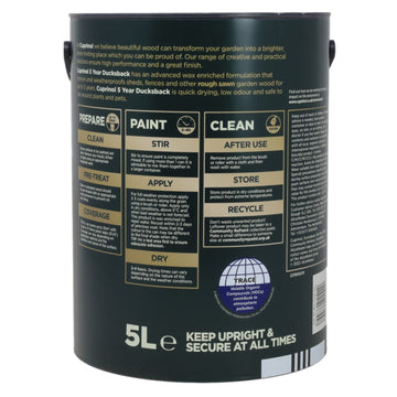 Cuprinol 5L Ducksback Herring Matt Grey Non-Drip Wood Paint