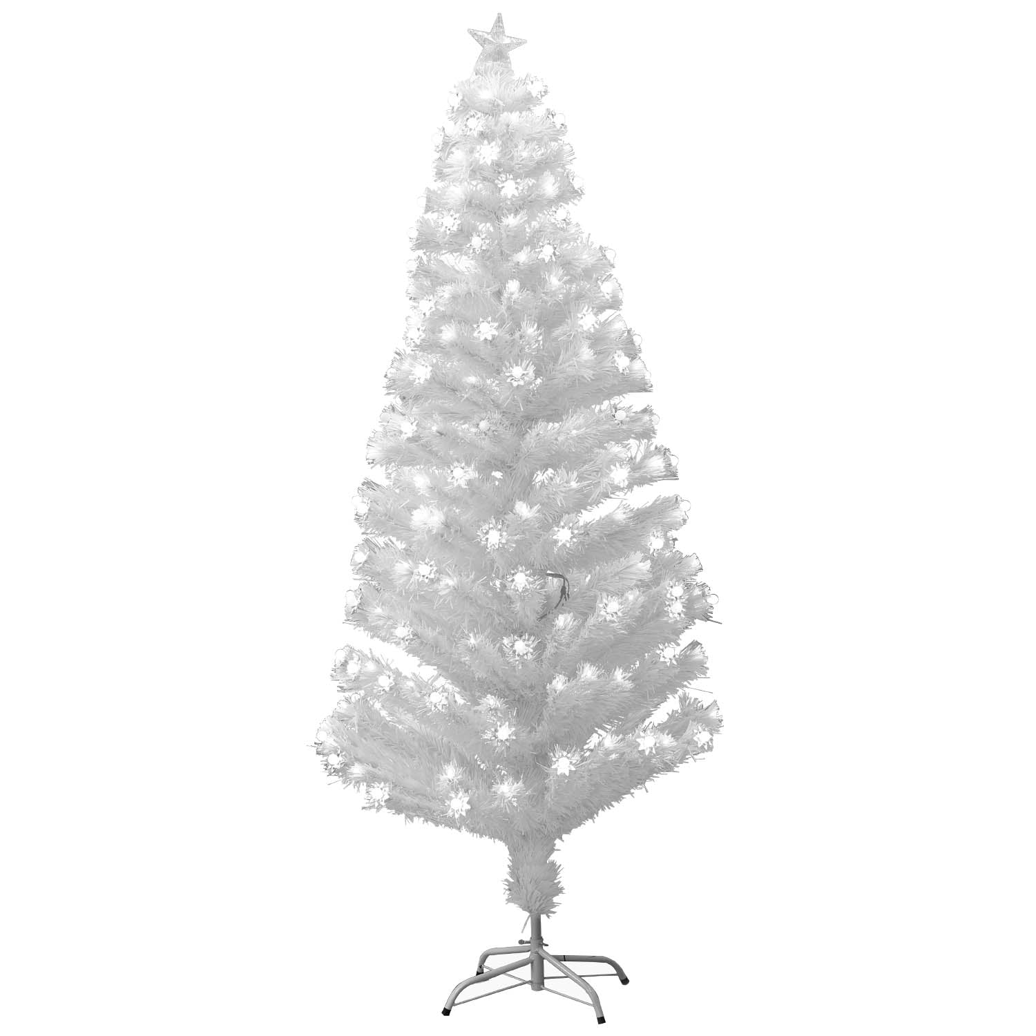 White 2ft LED Mini Fibre Optic Christmas Tree