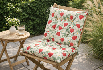 Strawberries Waterproof Seat Pad Chair Cushion - New