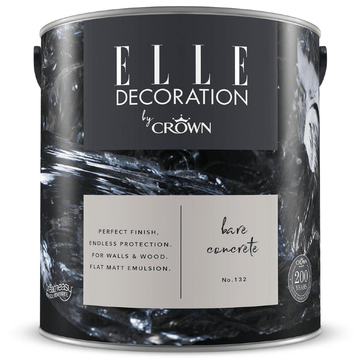 Elle Decoration Interior Paint - 2.5L Grey Bare Concrete