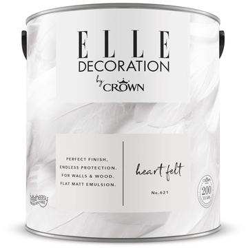 Elle Decoration Interior Paint - 2.5L White Heart Felt