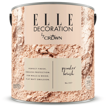 Elle Decoration Interior Paint - 2.5L White Powder Brush