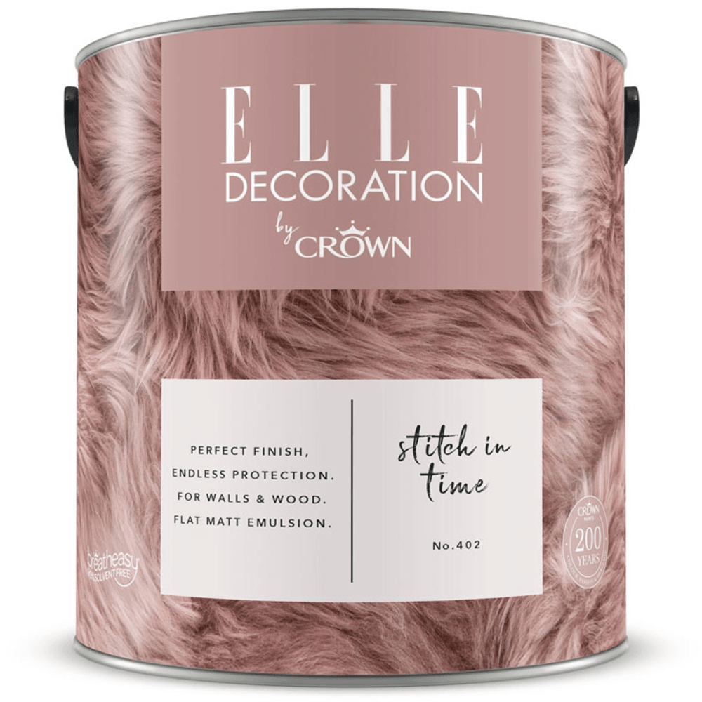 Elle Decoration Interior Paint - 2.5L Pink Stitch In Time