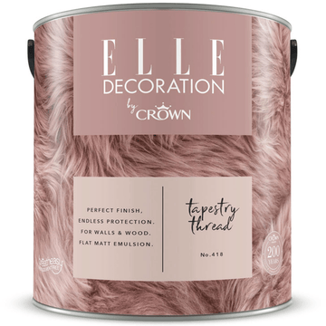 Elle Decoration Interior Paint - 2.5L Pink Tapestry Thread