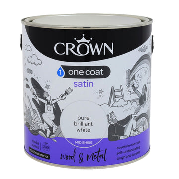 Crown 2.5L Pure Brilliant White Satin Paint