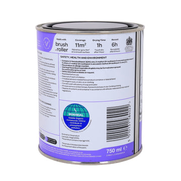 Crown 750ml Brilliant White Quick Dry Satin Paint