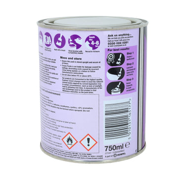 Crown 750ml Pure Brilliant White Solo Satin One Coat Paint