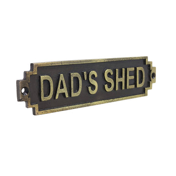 Metal Dad's Shed Signage