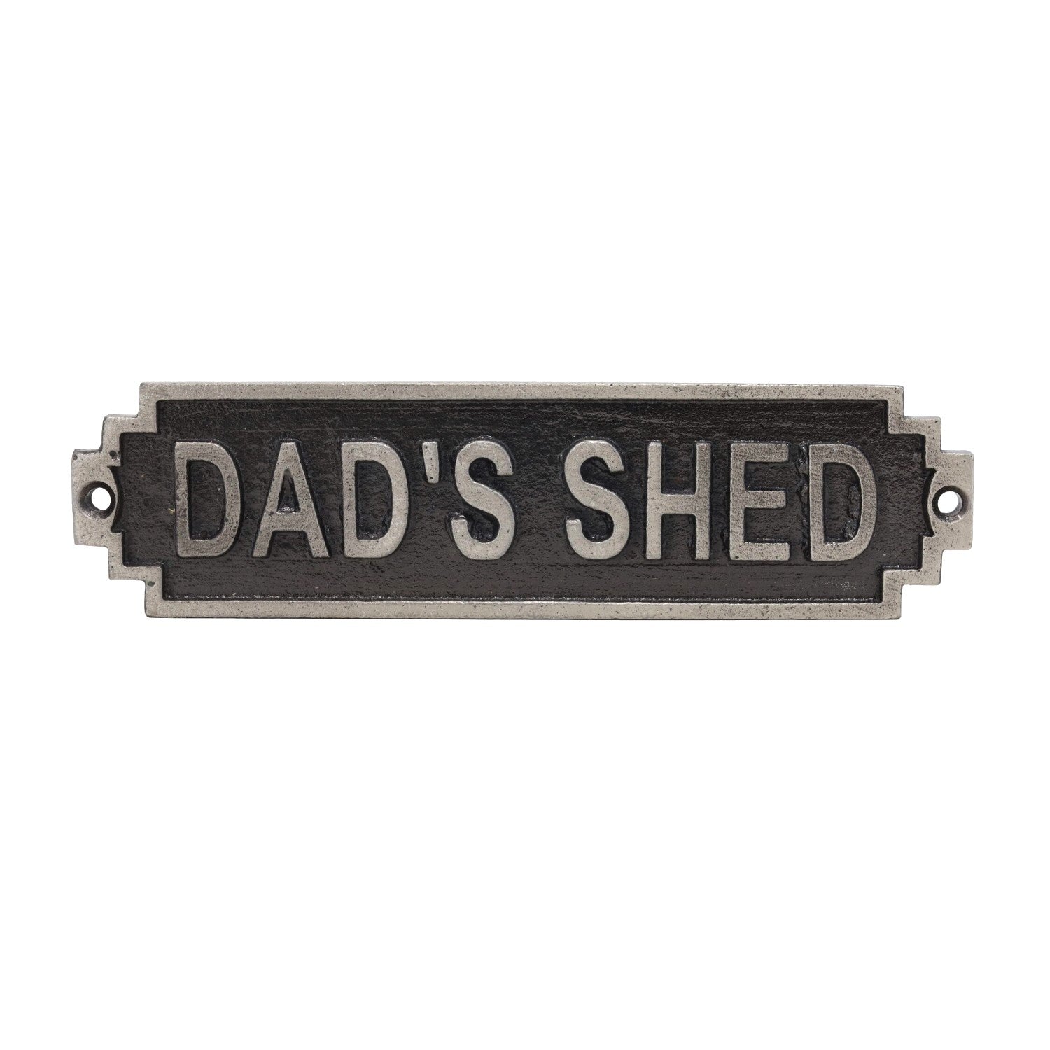 Metal Dad's Shed Signage