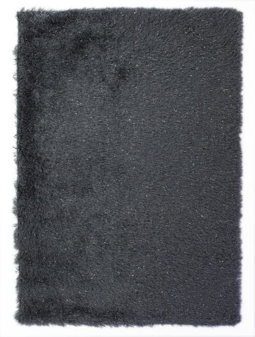 Sparkle Glamour Shaggy Rug Dazzle Charcoal - 47" x 67"