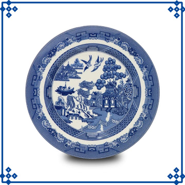 Ceramic Blue Willow 27cm Vintage Dinner Plate