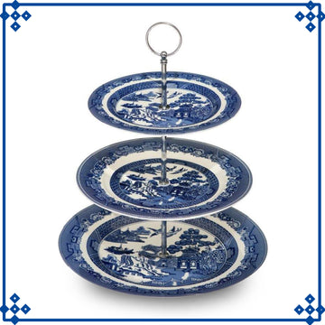 Willow Blue 3-Tier Cake Stand