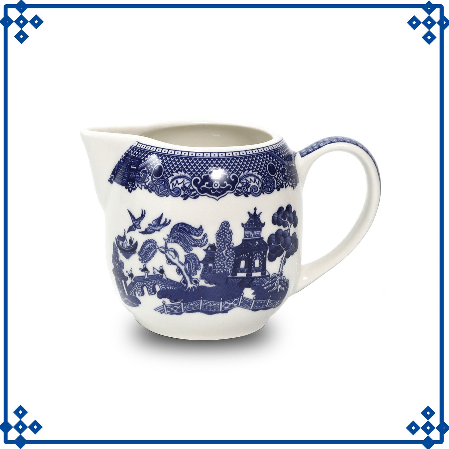Blue Willow 260ml Ceramic Creamer Jug