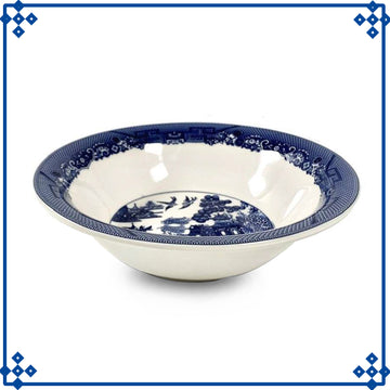 Ceramic Blue Willow 24 cm Vegetable Salad Bowl