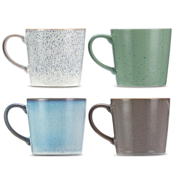 4Pcs 12oz Erne Reactive Glaze Mugs