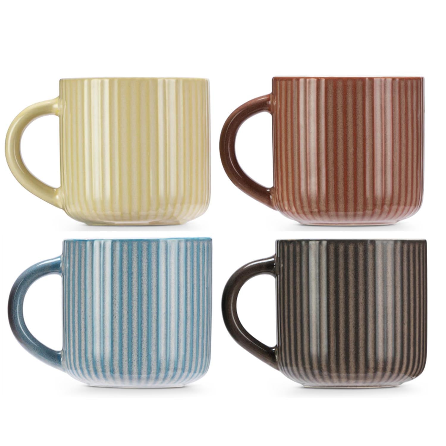 4Pcst 14oz Soho Reactive Glaze Mugs