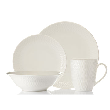 Jewel 10.5inch White Ceramic Dinner Plate