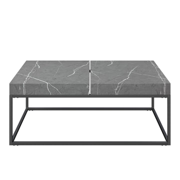 8cm Thick Seren Grey Marble Effect Coffee Table