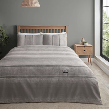 Catherine Lansfield Denim Duvet Cover Set, King, Grey