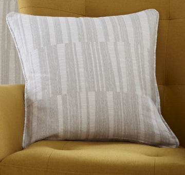Geometric Cushion Cover 17x17" 43cm - Detroit Linen Beige