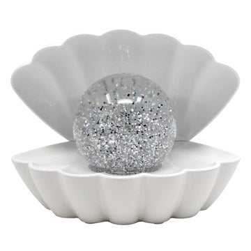 Glitter Pearl LED Colour Changing  Sea Shell Lamp