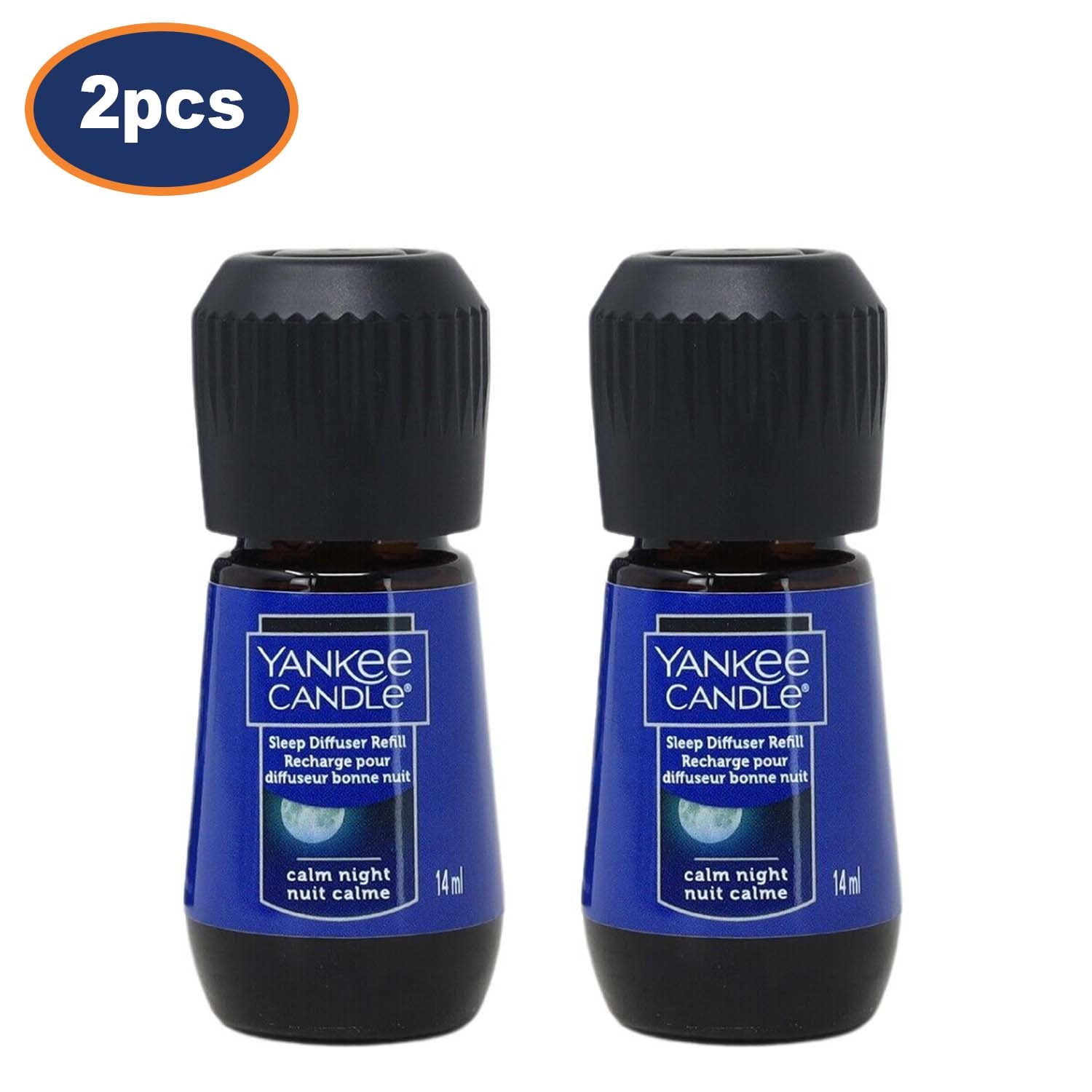 2Pcs Yankee Candle 14ml Calm Night Diffuser Aromatherapy Refill Bottle