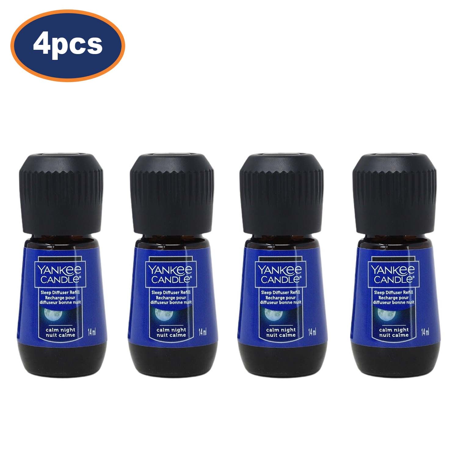 4Pcs Yankee Candle 14ml Calm Night Diffuser Aromatherapy Refill Bottle