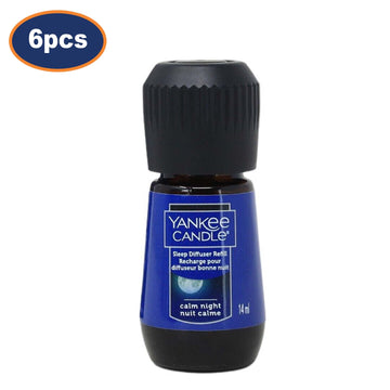 6Pcs Yankee Candle 14ml Calm Night Diffuser Aromatherapy Refill Bottle