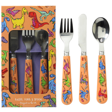 Kids Dinosaur Design 3pc Dinner Set