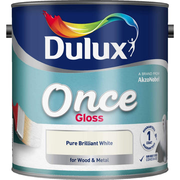 Dulux 2.5L Pro Liquid Gloss Pure Brilliant White For Wood & Metal Paint