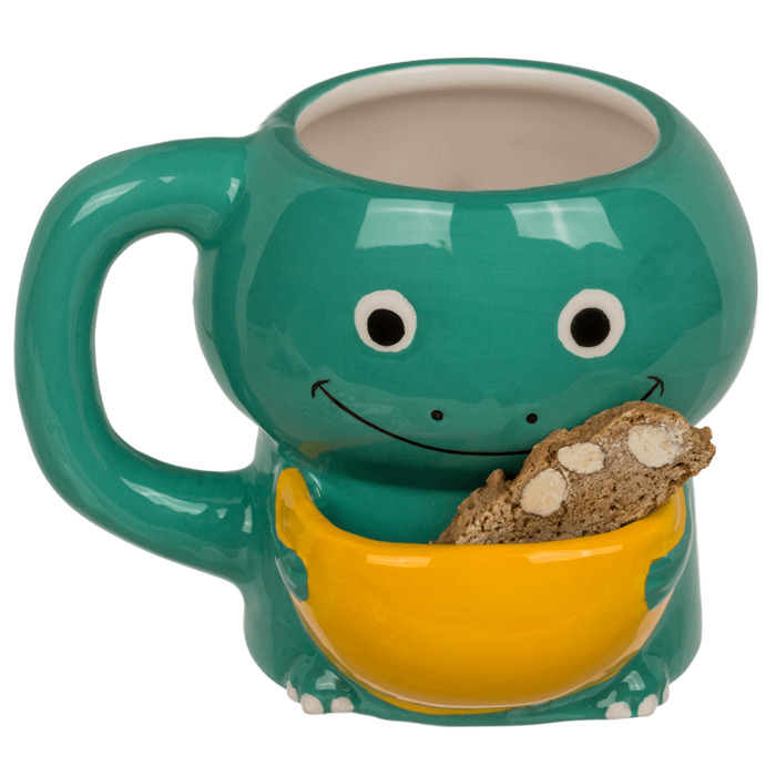 300ml Dolomite Mug Cookie Holder Dinosaur