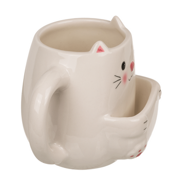 300ml Dolomite Mug Cookie Holder Cat