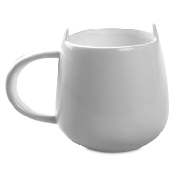 Glazed Dolomite Cat Coffee Mug with Ears