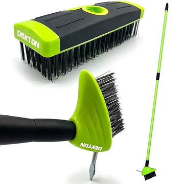 Dekton 3-in-1 Brush Weeder Patio Scraper