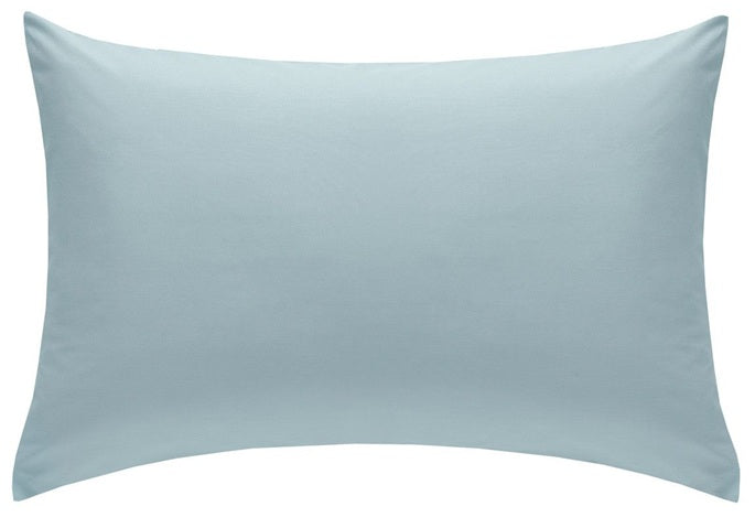 2 X Luxury Percale Duck Egg Non-iron Pillow Cases