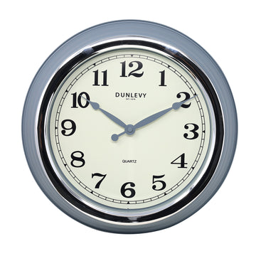 Grey Minimalist Modern Quartz Analogue Wall Clock