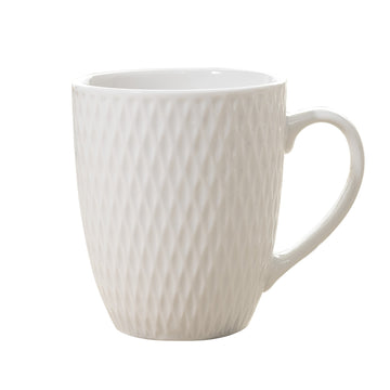Jewel 350ml White Ceramic Coffee Mug