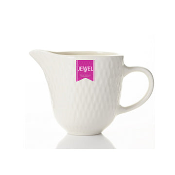 Jewel White Ceramic Cream Milk Jug