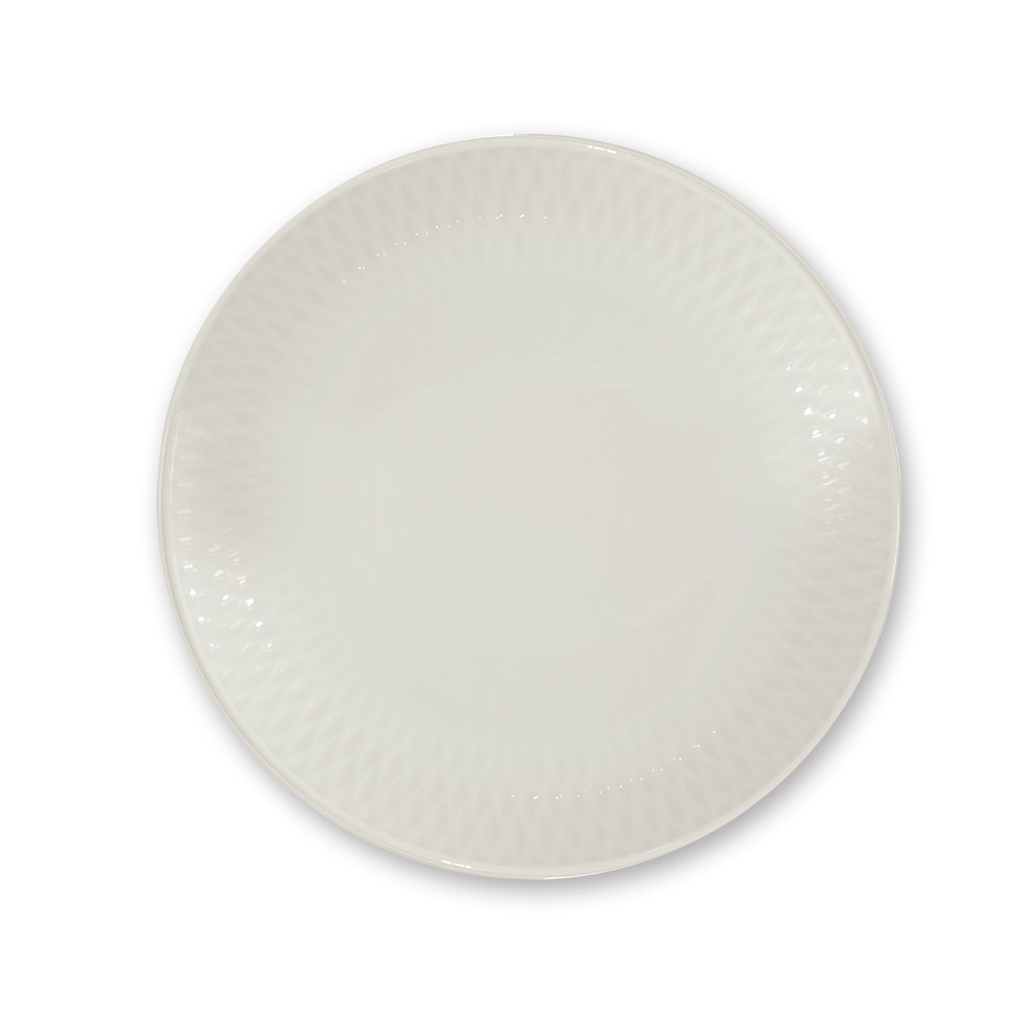 Jewel 10.5inch White Ceramic Dinner Plate